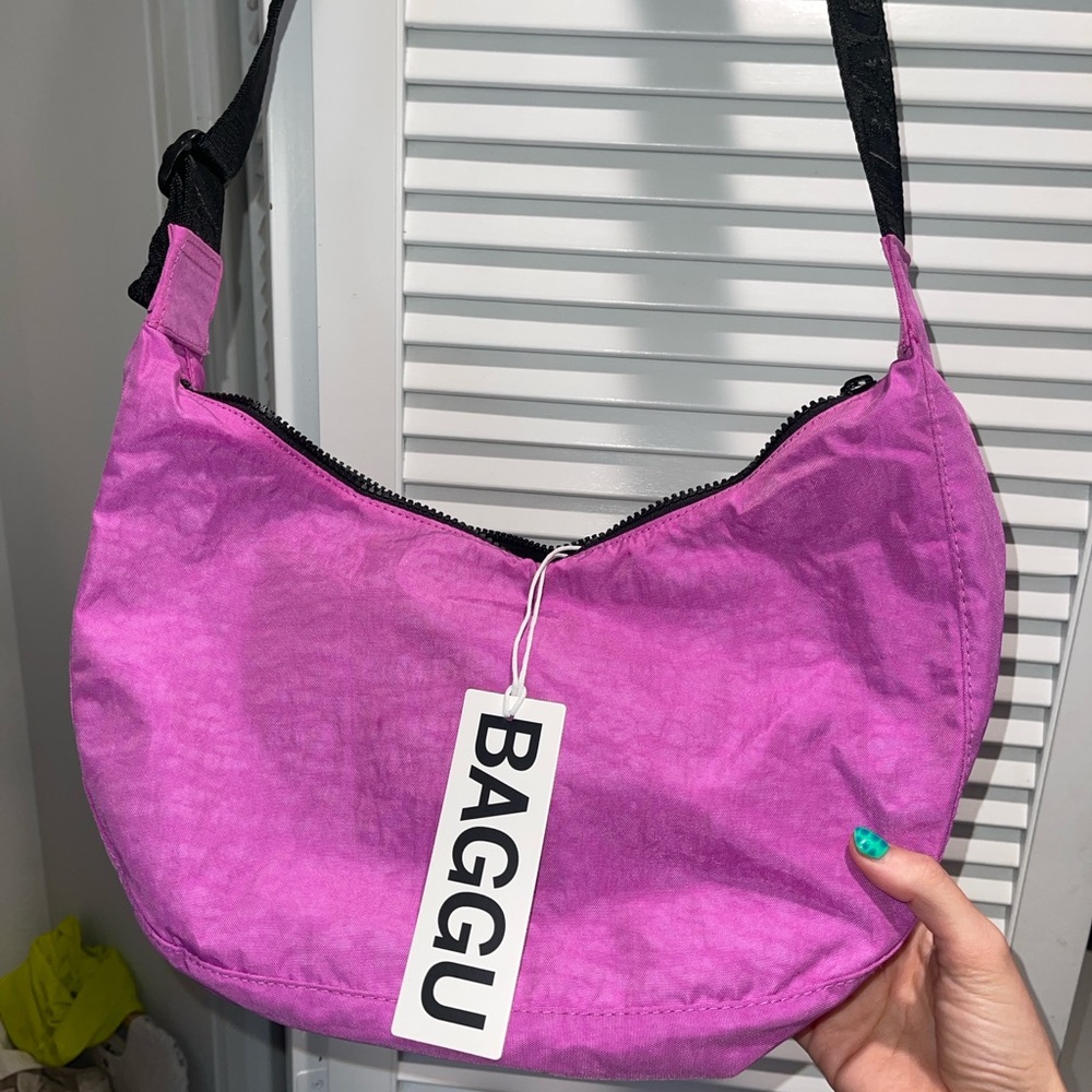 Baggu Extra Pink Medium Nylon Bag